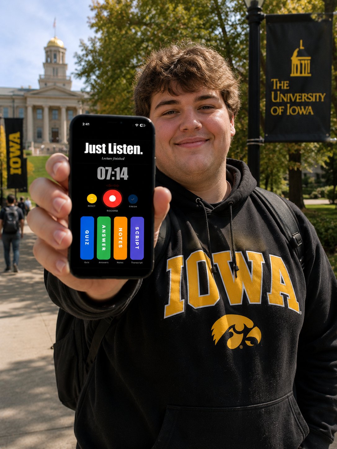 University of Iowa student